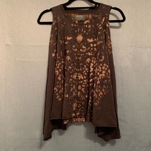 Alls Saints Animal Print/ Camouflage Tank Top